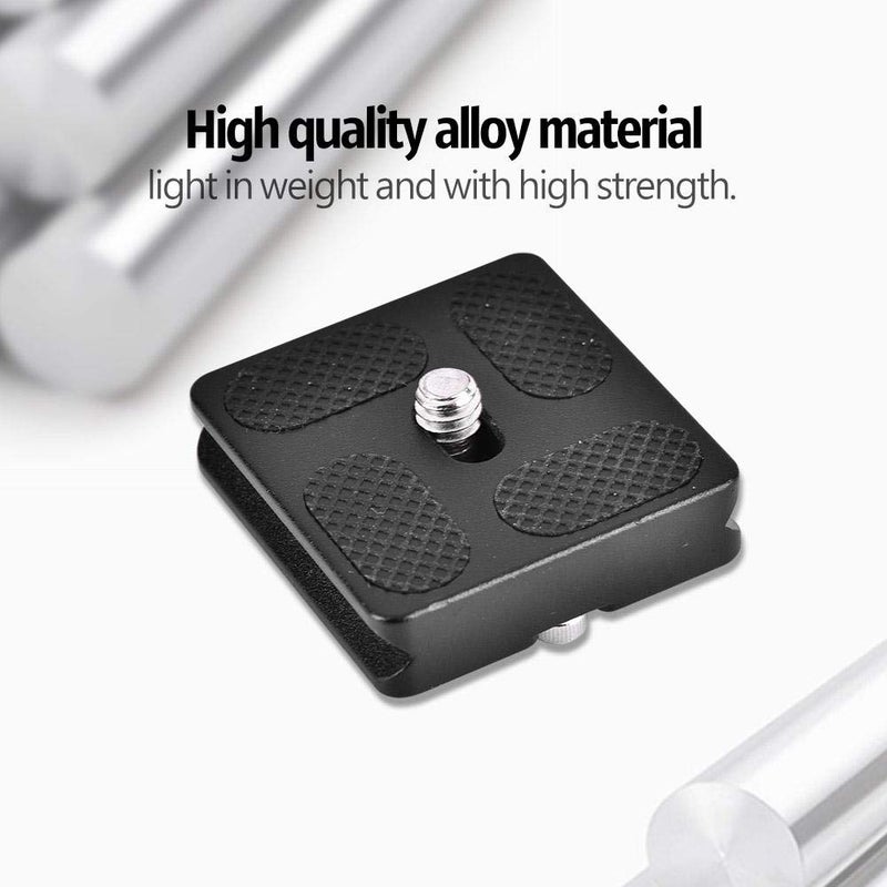 Serounder Quick Release Plate, PU40 Universal Tripod Arca Plate with 1/4inch Screw Mount 50mm Quick Release Clamp Mount Adapter Arca Swiss Standard for Monopod Tripod Ball Head SLR Camera - Image 4